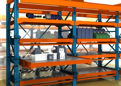 Стеллаж с выдвижными поддонами